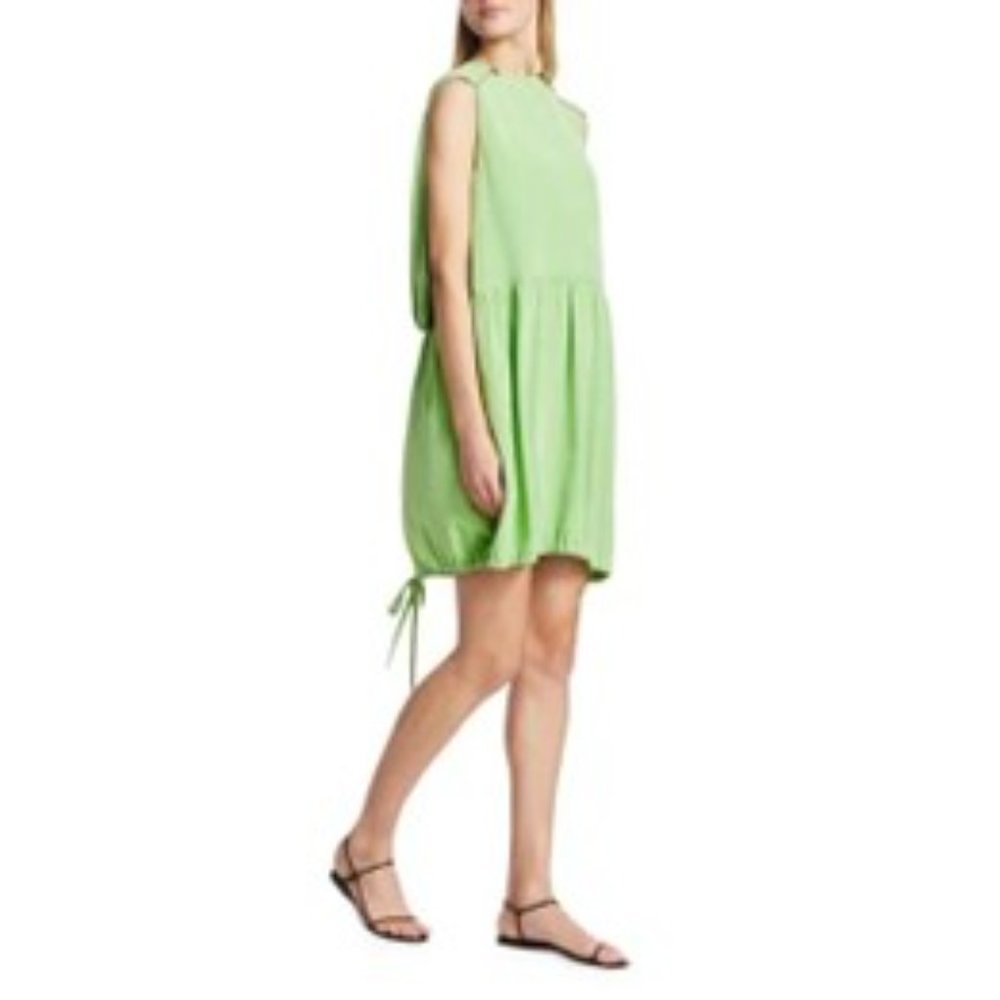 TiBi Eco Silk Cape Dress with drawstring hem - Picture 6 of 6